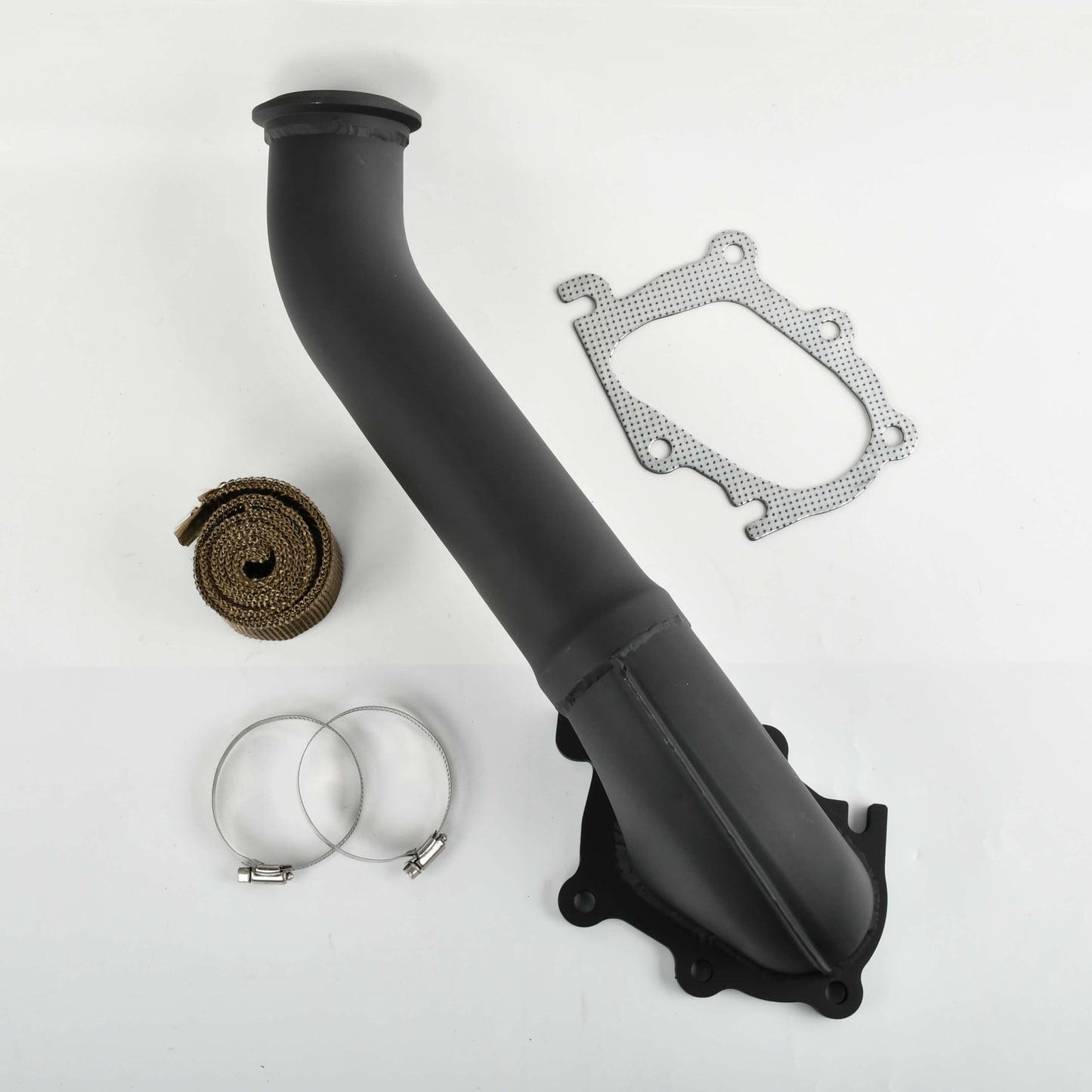 2001-2004 Chevy Silverado 2500/3500 & GMC Sierra 6.6L LB7 Duramax 3" Black Downpipe Exhaust - DPF Delete, Turbo Back, Mandrel Bent, Bolt-On (Fits LB7 Models Only)
