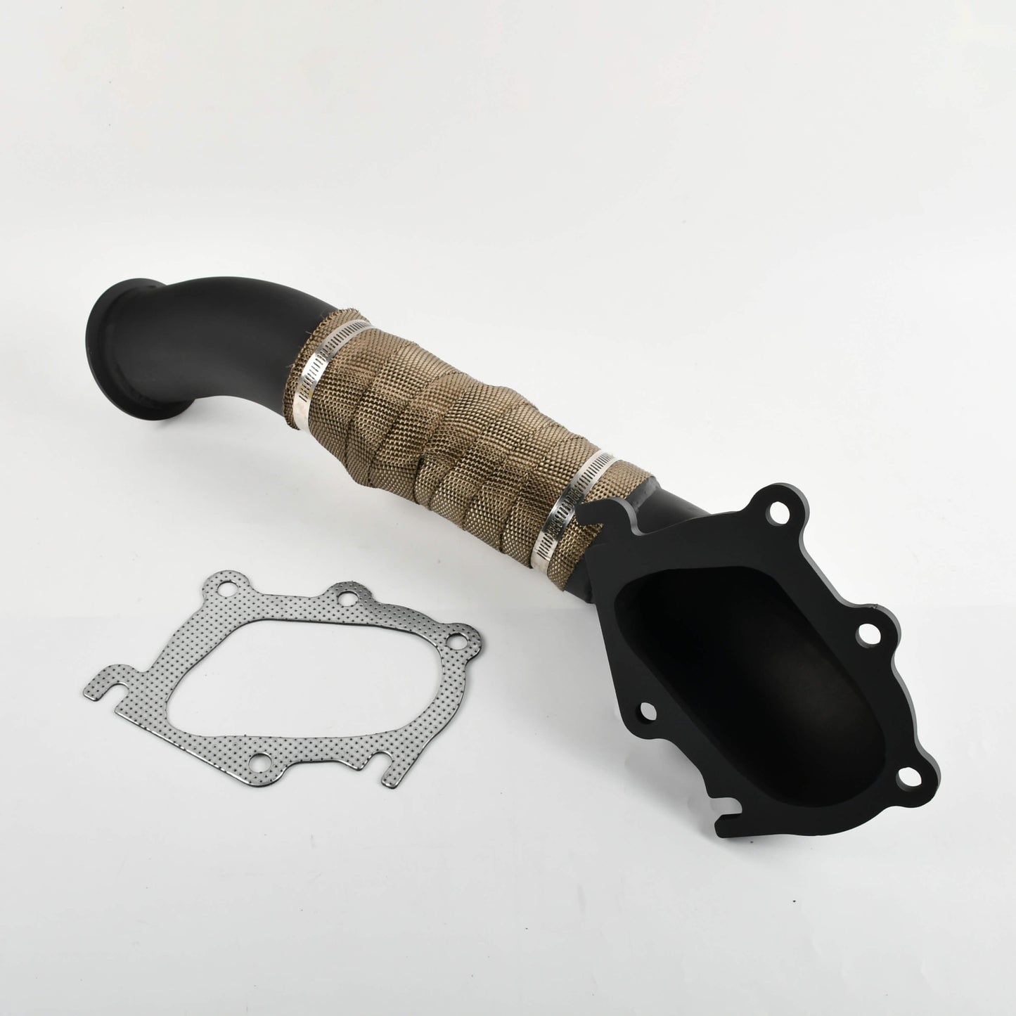 2001-2004 Chevy Silverado 2500/3500 & GMC Sierra 6.6L LB7 Duramax 3" Black Downpipe Exhaust - DPF Delete, Turbo Back, Mandrel Bent, Bolt-On (Fits LB7 Models Only)