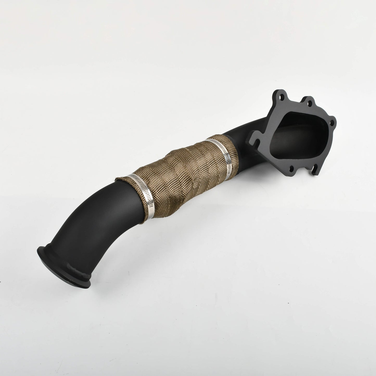 2001-2004 Chevy Silverado 2500/3500 & GMC Sierra 6.6L LB7 Duramax 3" Black Downpipe Exhaust - DPF Delete, Turbo Back, Mandrel Bent, Bolt-On (Fits LB7 Models Only)