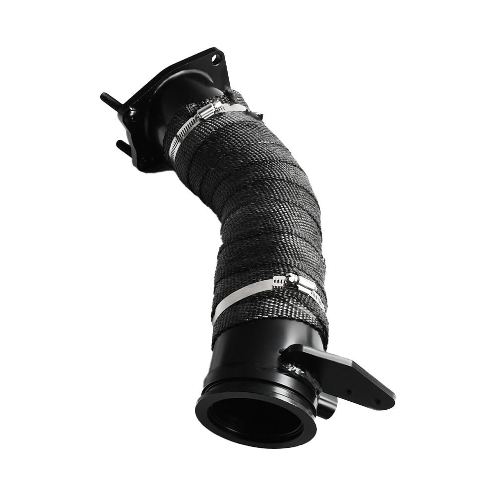 2017-2022 Chevy Silverado 2500HD/3500HD & GMC Sierra 6.6L L5P Duramax 3.5" Downpipe Exhaust - DPF Delete Ready, Mandrel Bent Stainless Steel, Direct Bolt-On (Fits 2017-2022 L5P Only)