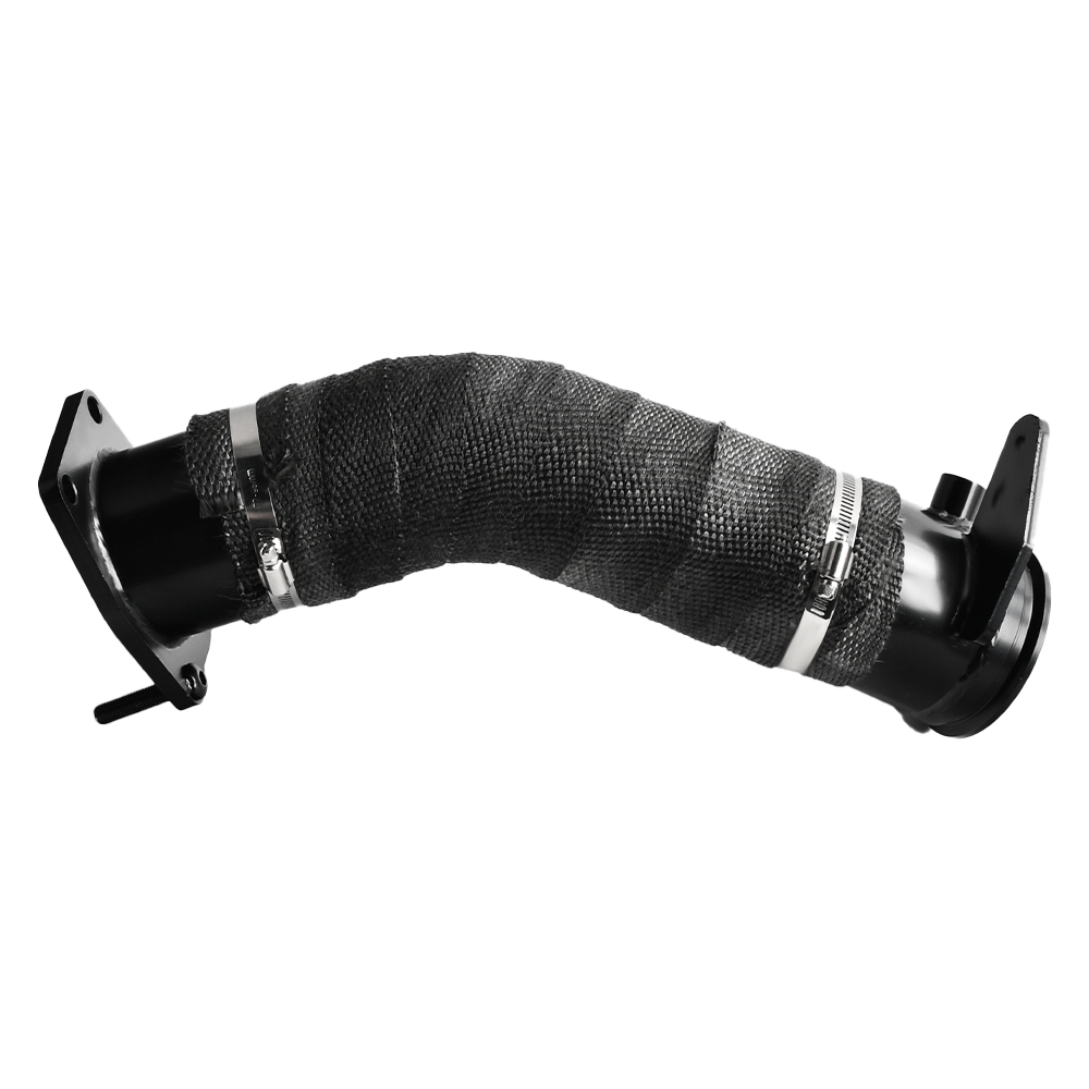 2017-2022 Chevy Silverado 2500HD/3500HD & GMC Sierra 6.6L L5P Duramax 3.5" Downpipe Exhaust - DPF Delete Ready, Mandrel Bent Stainless Steel, Direct Bolt-On (Fits 2017-2022 L5P Only)