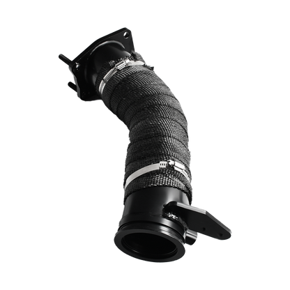 2017-2022 Chevy Silverado 2500HD/3500HD & GMC Sierra 6.6L L5P Duramax 3.5" Downpipe Exhaust - DPF Delete Ready, Mandrel Bent Stainless Steel, Direct Bolt-On (Fits 2017-2022 L5P Only)