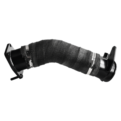 2017-2022 Chevy Silverado 2500HD/3500HD & GMC Sierra 6.6L L5P Duramax 3.5" Downpipe Exhaust - DPF Delete Ready, Mandrel Bent Stainless Steel, Direct Bolt-On (Fits 2017-2022 L5P Only)